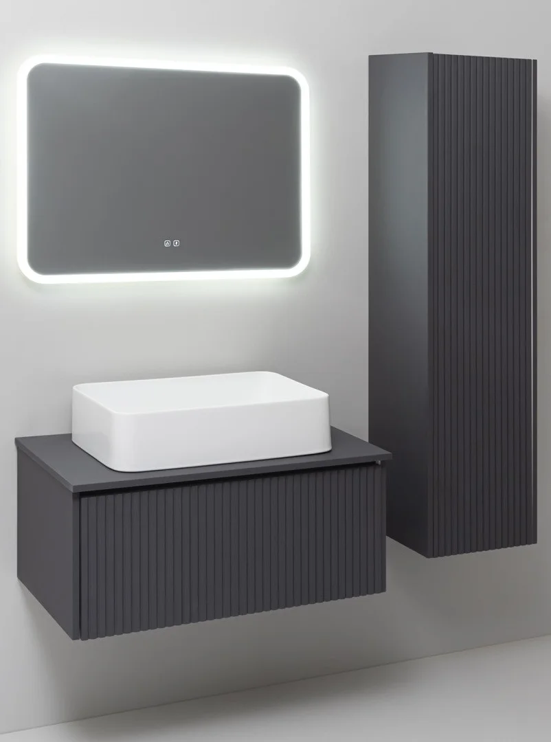 Приобрести aqua de marco тумба подвесная monaco 80см, графит