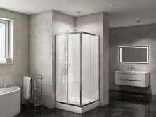 BelBagno Душевое ограждение 90х90 см DUE-A-2-90-C-Cr