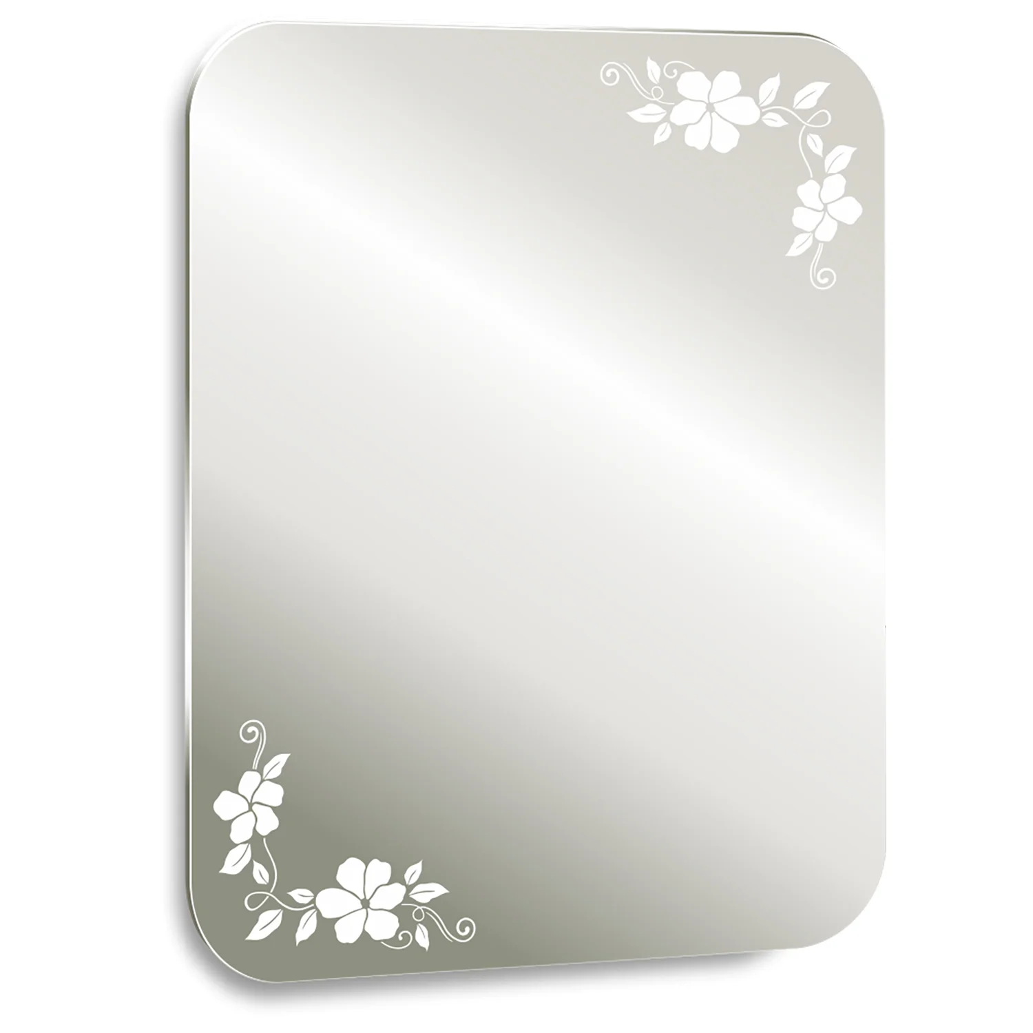 Приобрести loranto зеркало блум 55х80 см, белое (фр-00002363)