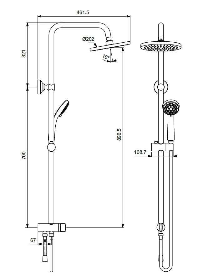 Приобрести душевая система vidima balance ba274aa