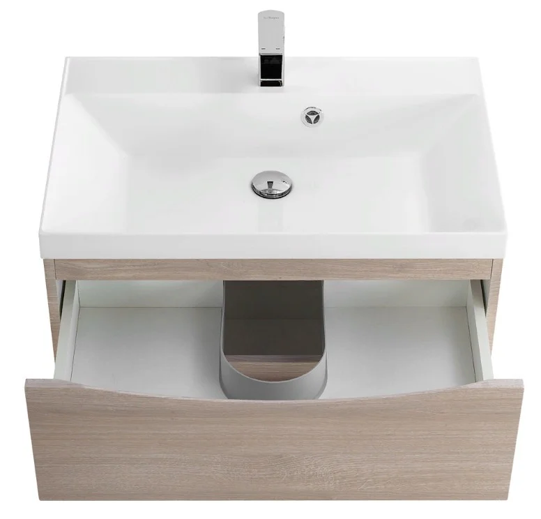 Приобрести тумба подвесная с раковиной belbagno marino-600-2c-so-rg-p 60 см, rovere grigio