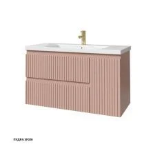 Caprigo Тумба с раковиной FORTE STRIPE 100 см, правая, пудра