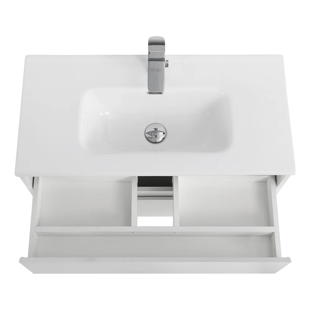 Приобрести belbagno тумба с раковиной kraft 39 80 см, подвесная bianco opaco, белая раковина