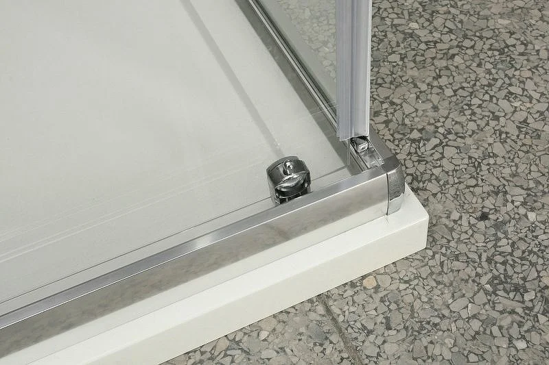Приобрести ограждение душевое belbagno unique-a-2 850-1000х850-1000 хром/рифленое