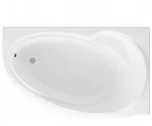 Акриловая ванна асимметричная Aquatek Бетта R 150x95 см