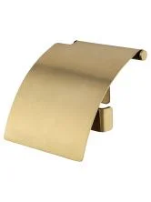Держатель для туалетной бумаги с крышкой WONZON & WOGHAND LOTTE, Брашированное золото (WW-8326-BG)