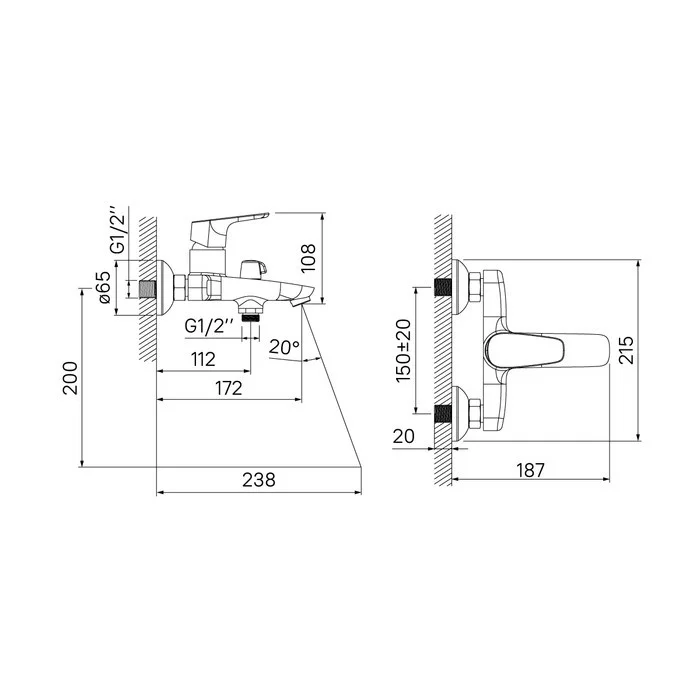 Приобрести iddis смеситель для ванны zodiac 215мм, хром zodsb02i02wa