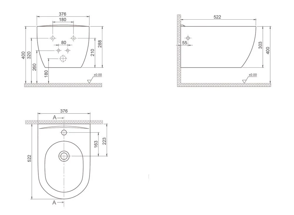 Приобрести boheme биде подвесное avva bello bianca, белое 964-w