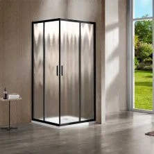 Vincea Душевое ограждение Garda 90х90 см, текстурное, черное VSS-1G900CHB