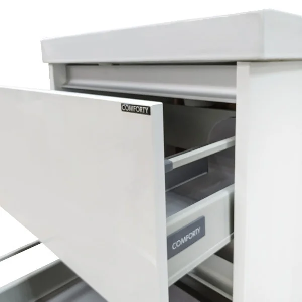 Приобрести сomforty тумба с раковиной "дублин-60" белая глянцевая