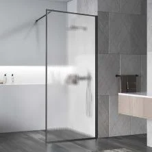 Vincea Душевая перегородка Walk-In 100 см, рифленое, оружейная сталь VSW-1HP100FLGM