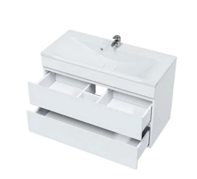 Приобрести mirsant тумба подвесная next 100\2 100 см с раковиной premier -100 ут000057248