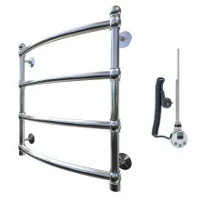 Тругор Электрический полотенцесушитель Ретро П4 400х600 мм ТЭН ЛЦ33, хром 00-00021259