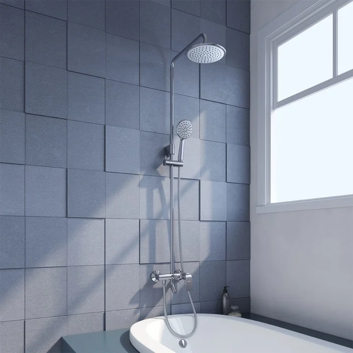 Приобрести iddis душевая система chip, квадратная d-200мм, хром chisb1fi06