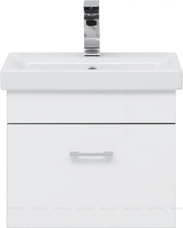 Приобрести aquanet тумба с раковиной верона 50 см, (moduo slim) белая