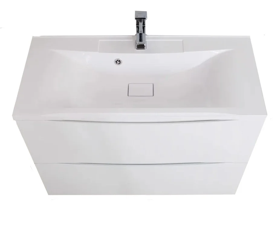 Приобрести тумба напольная с раковиной belbagno marino-1000-2c-pia-bl-p 100 см, белый