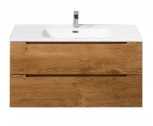 Тумба подвесная с раковиной BelBagno ETNA-1000-2C-SO-RN-P 100 см, Rovere Nature