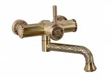 Смеситель для раковины настенный Bronze de Luxe Windsor 10114, бронза