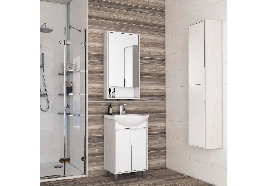 Приобрести пенал акватон рико 30 см, цвет белый, ясень фабрик