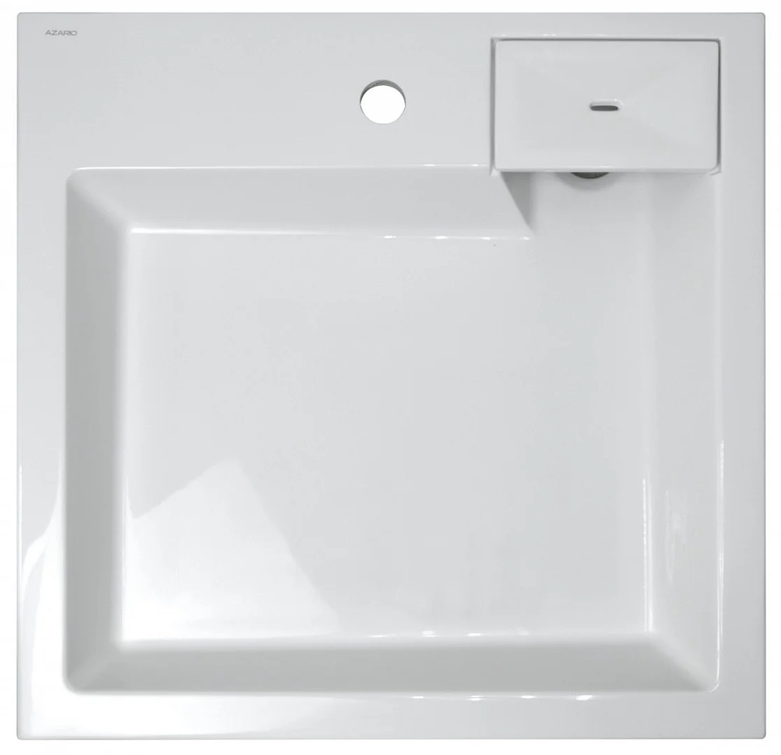 Приобрести раковина над стиральной машиной azario slim 60х60 см с сифоном