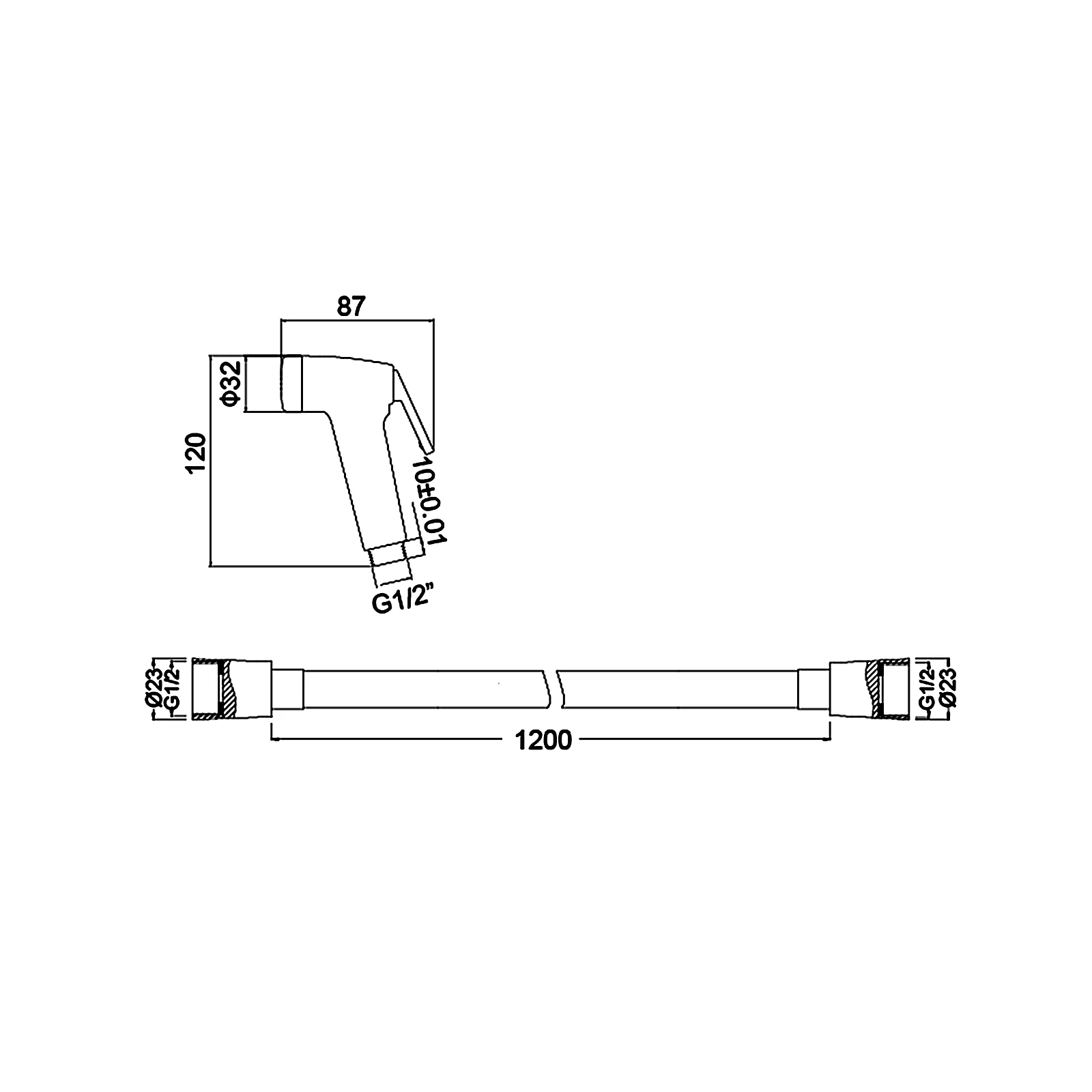 Приобрести гигиенический душ timo sg-3052 chrome