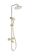 Душевая система с термостатом WONZON & WOGHAND STAY 1, Брашированное золото (WW-B3051-A1-BG)