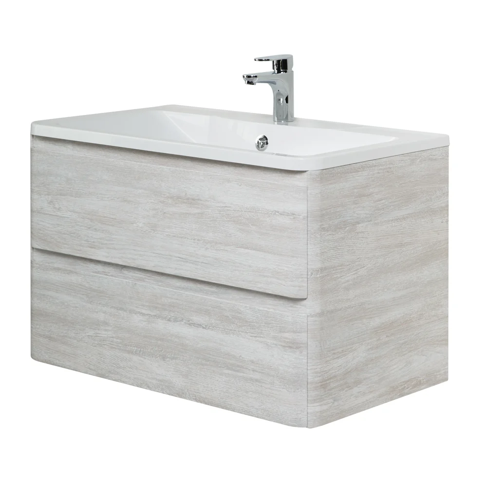 Приобрести belbagno тумба с раковиной albano 90 см, подвесная rovere vintage bianco, белая раковина