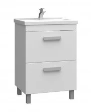 VIGO Тумба с раковиной Nova 70см, 2 ящика, напольная, белая tn.NOV.MIR.70.2Y
