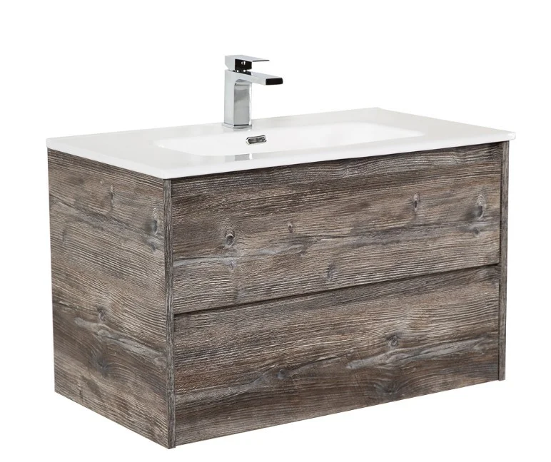 Приобрести тумба подвесная с раковиной belbagno kraft-1000-2c-so-pp 100 см, pino pasadena