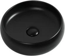 Aquanet Раковина Round-1-MB 36х36 см, черный матовый