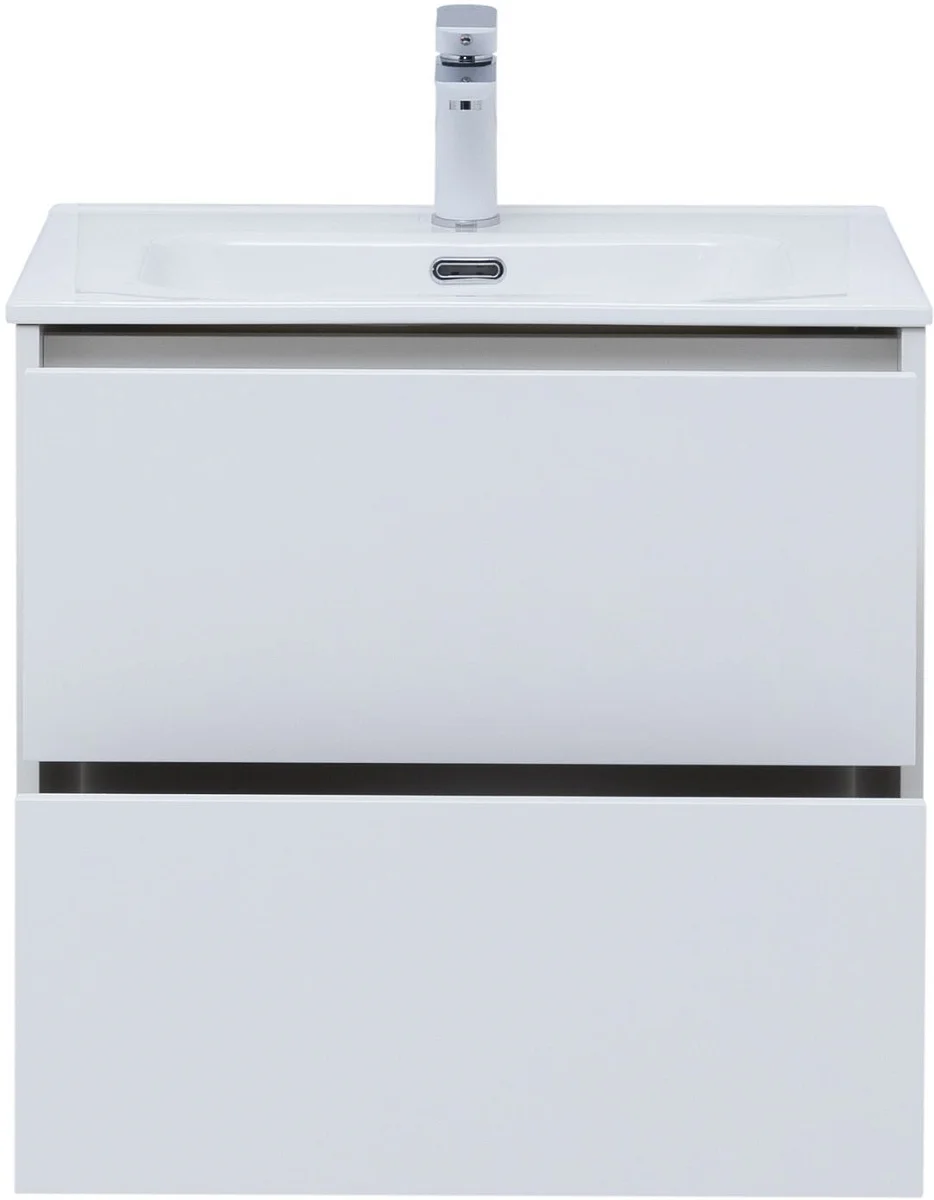 Приобрести aquanet тумба с раковиной lino 60 см, белая глянец