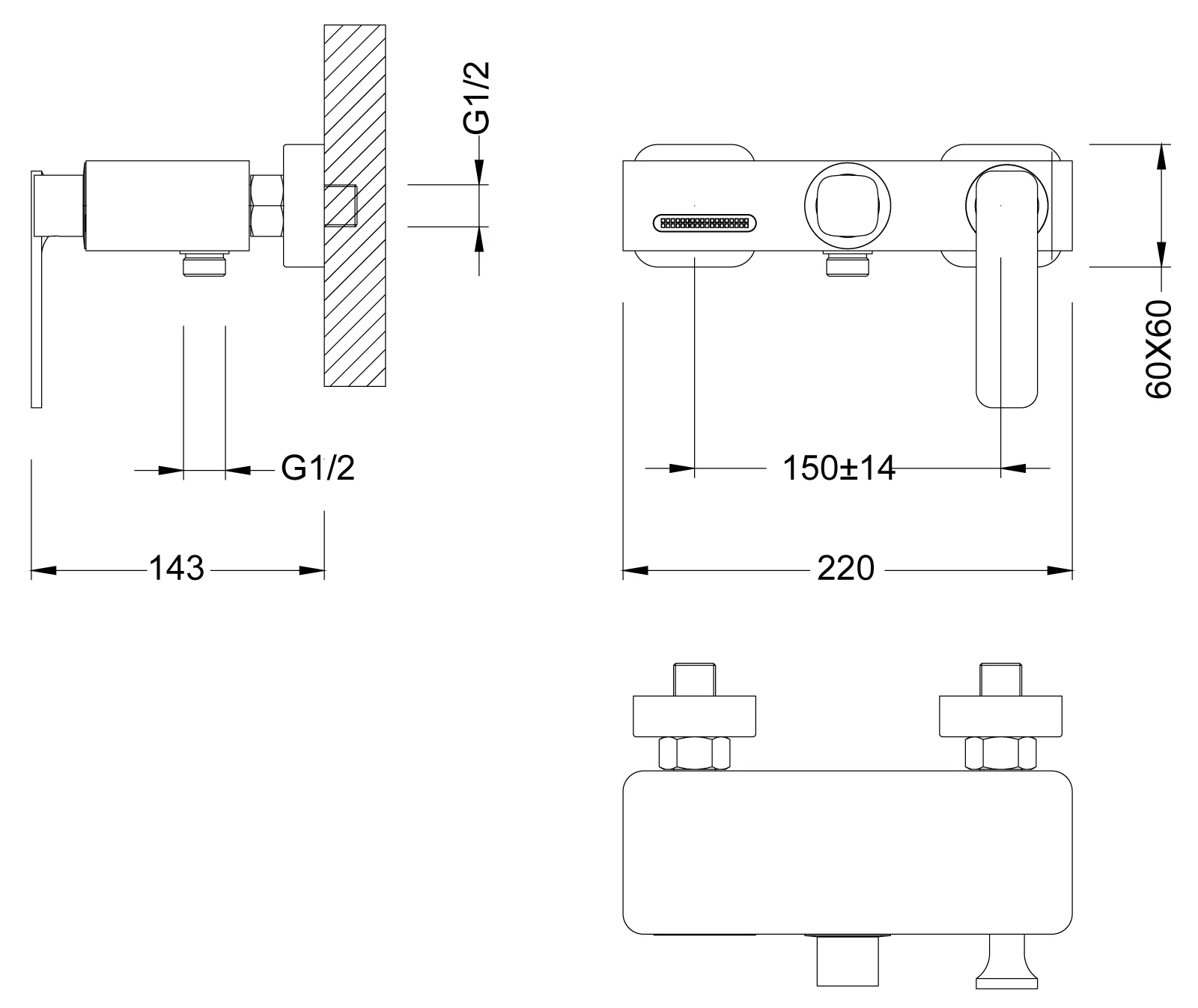 Приобрести смеситель для ванны с душем timo torne 4314/00-16y хром-белый