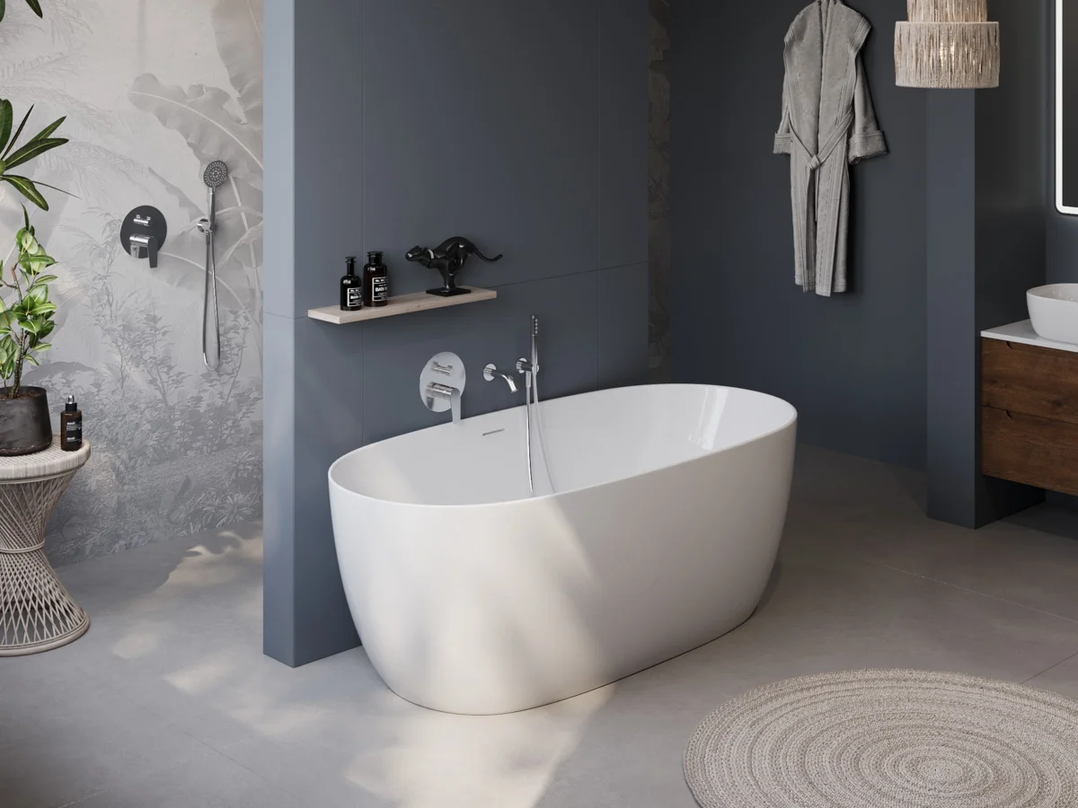 Приобрести belbagno акриловая ванна 170х80 см, отдельно стоящая, белая bb415-1700-800