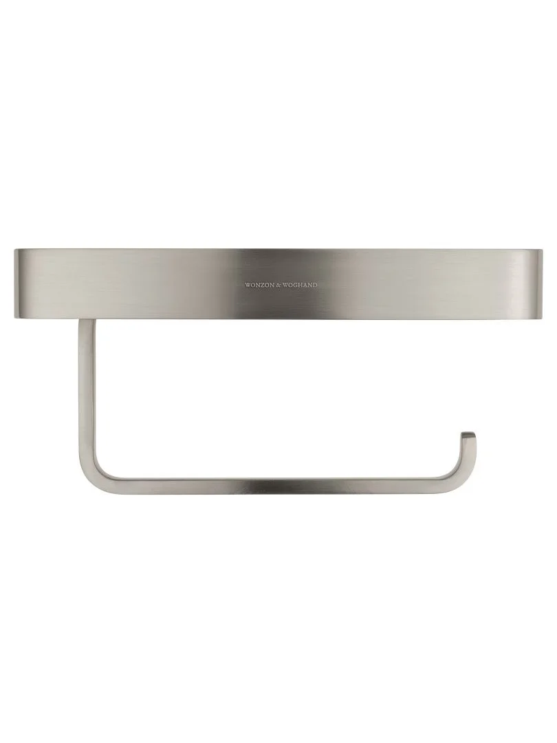 Приобрести держатель для туалетной бумаги с полкой wonzon & woghand graffity, брашированный никель (9366-bn)