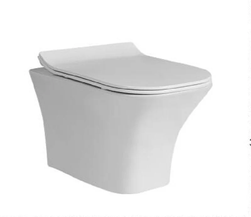 Приобрести унитаз подвесной безободковый с сиденьем ceramalux rimless 2615е