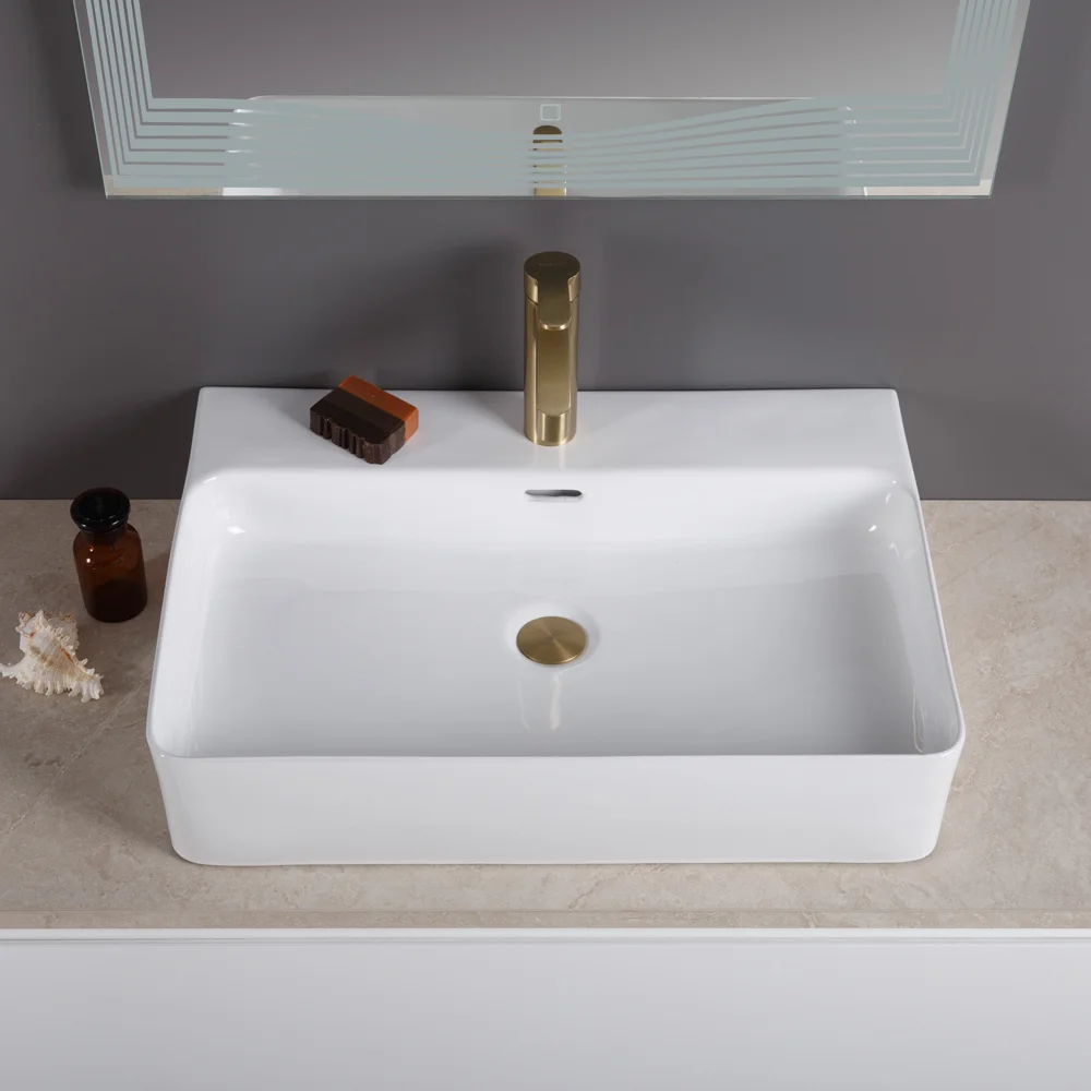 Приобрести belbagno накладная раковина 42х60 см, белая bb1338