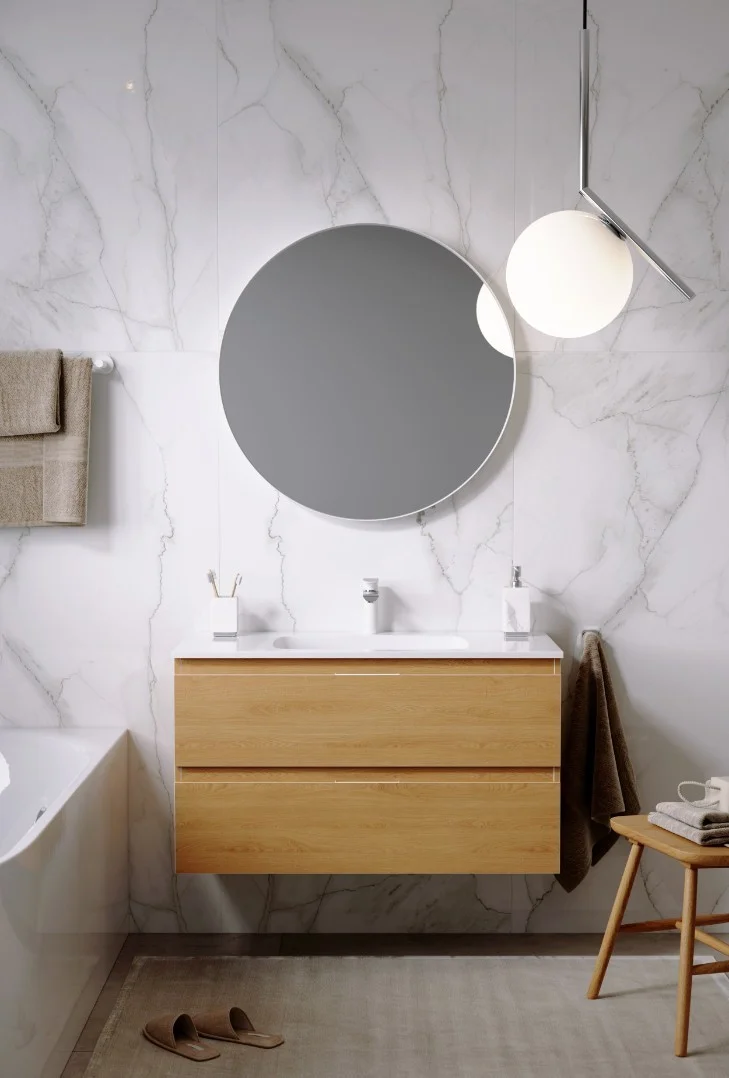 Приобрести тумба подвесная с раковиной aqwella accent 100 см, дуб золотой, acc0110dz