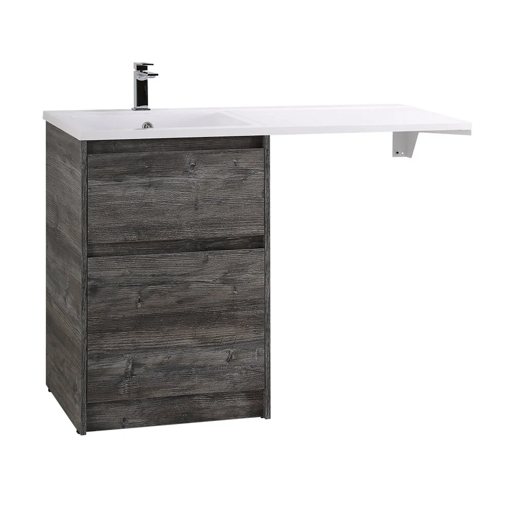Приобрести belbagno тумба с раковиной kraft 120 см, напольная kraft-lvd-58/120-l pino pasadena, белая раковина