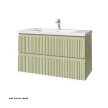 Caprigo Тумба с раковиной FORTE-Smalty TYPE 100 см, зеленая
