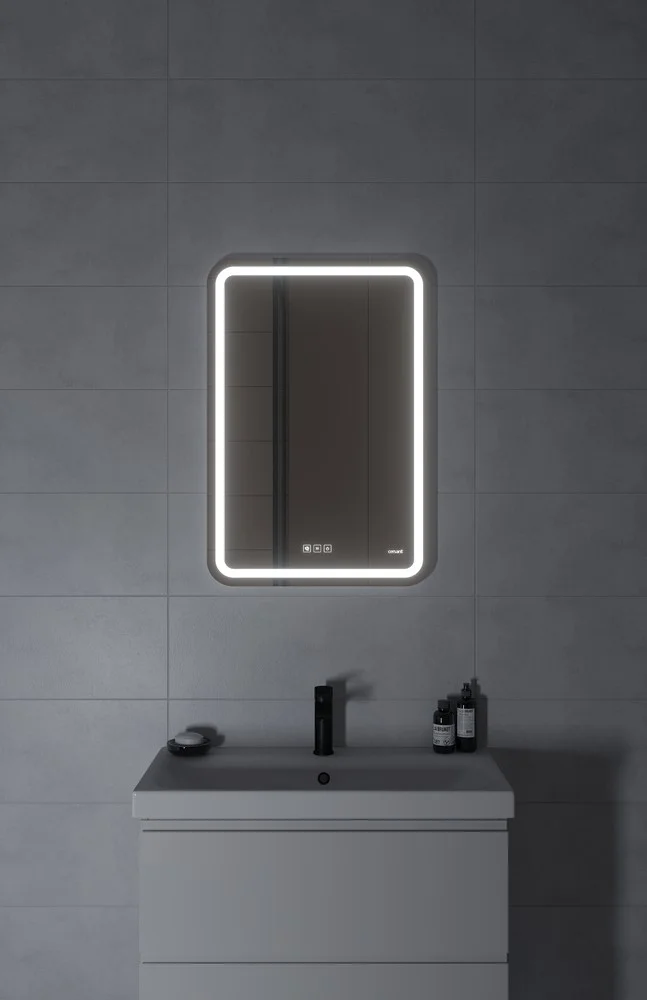 Приобрести зеркало cersanit design pro 051 led 55 см, lu-led051*55-p-os
