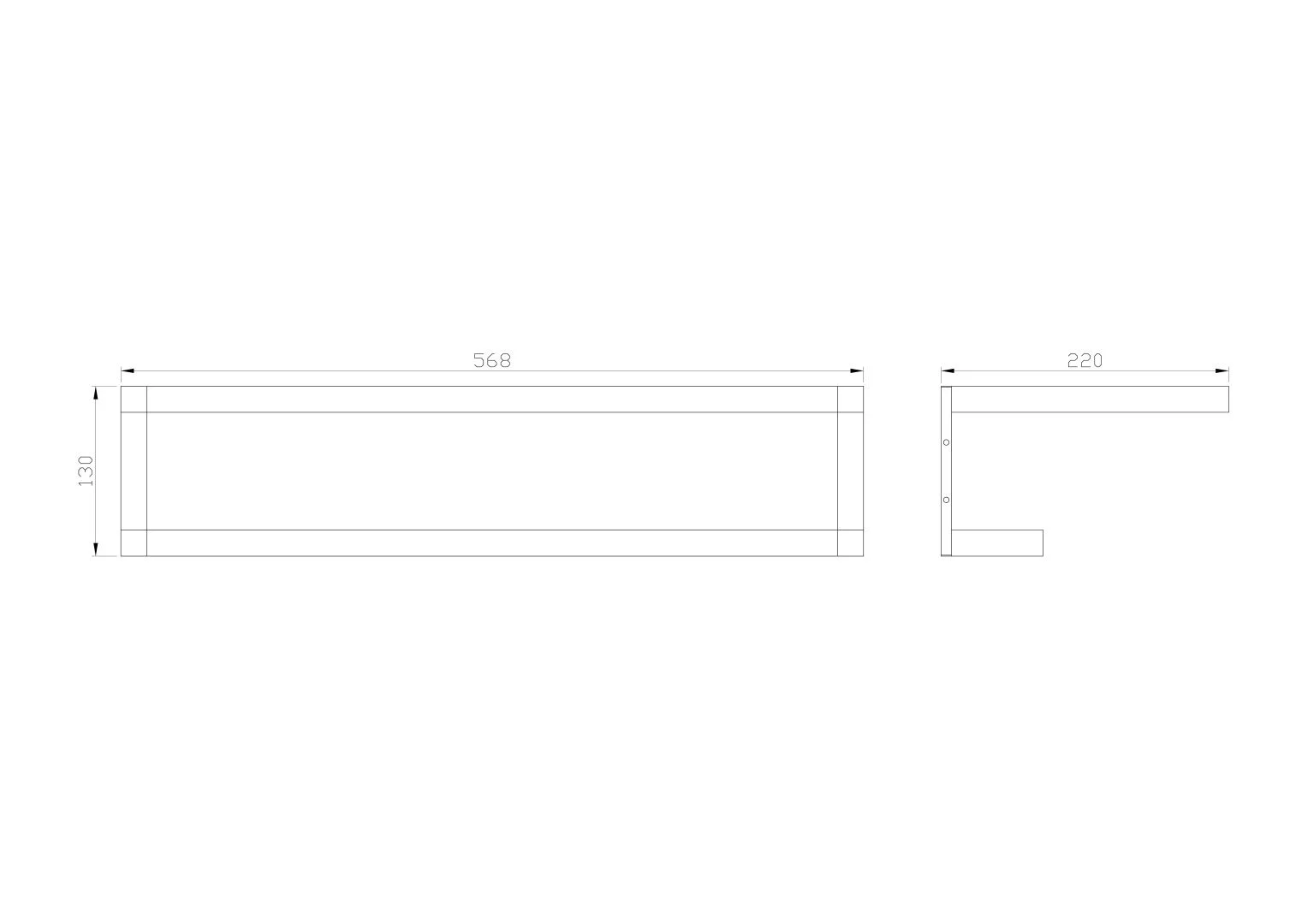 Приобрести полотенцедержатель с полкой wonzon & woghand, хром (ww-9581)