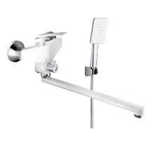 Смеситель для ванны ViEiR Chiaro с ручным душем, белый/хром V333541F