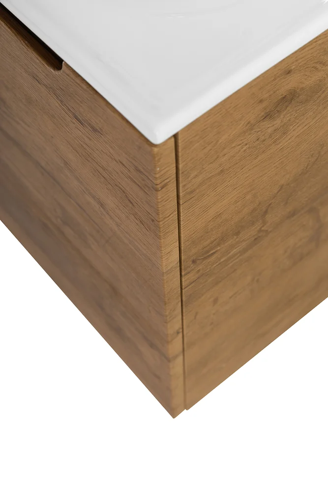 Приобрести belbagno тумба с раковиной etna 50 см, подвесная с дверцей, правая rovere nature, белая раковина