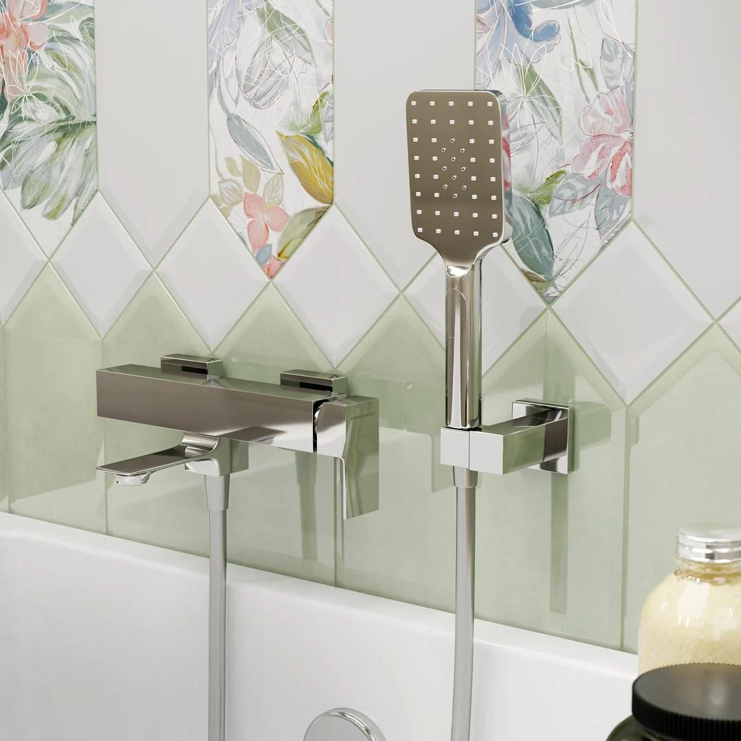 Приобрести kerama marazzi смеситель для ванны fioretto, хром v2cr105km