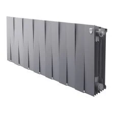 Royal Thermo Радиатор биметаллический Pianoforte 300 /Silver Satin ( серебристый ) - 14 секц.