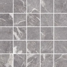 Мозаика Kerranova Marble Trend 307x307 мм, MR, Silver River, серая