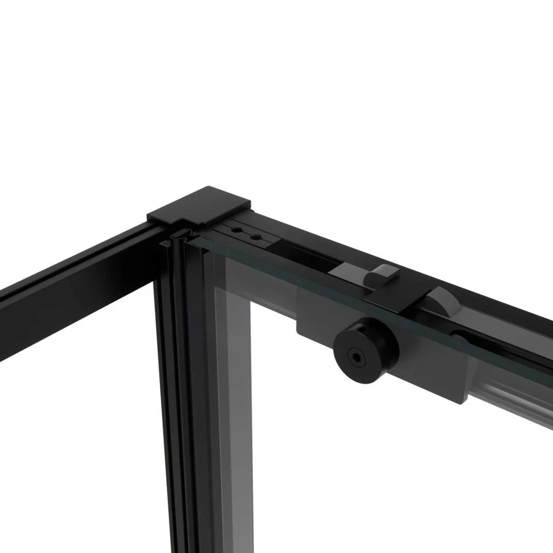 Приобрести vincea душевое ограждение slim soft 100х100 см, прозрачное, черное vsr-1ss1010clb