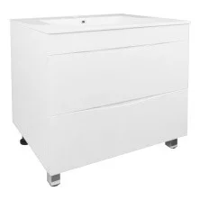 Loranto Тумба напольная с раковиной Santorini 70 71х81 см, белый глянец (CS00086973)