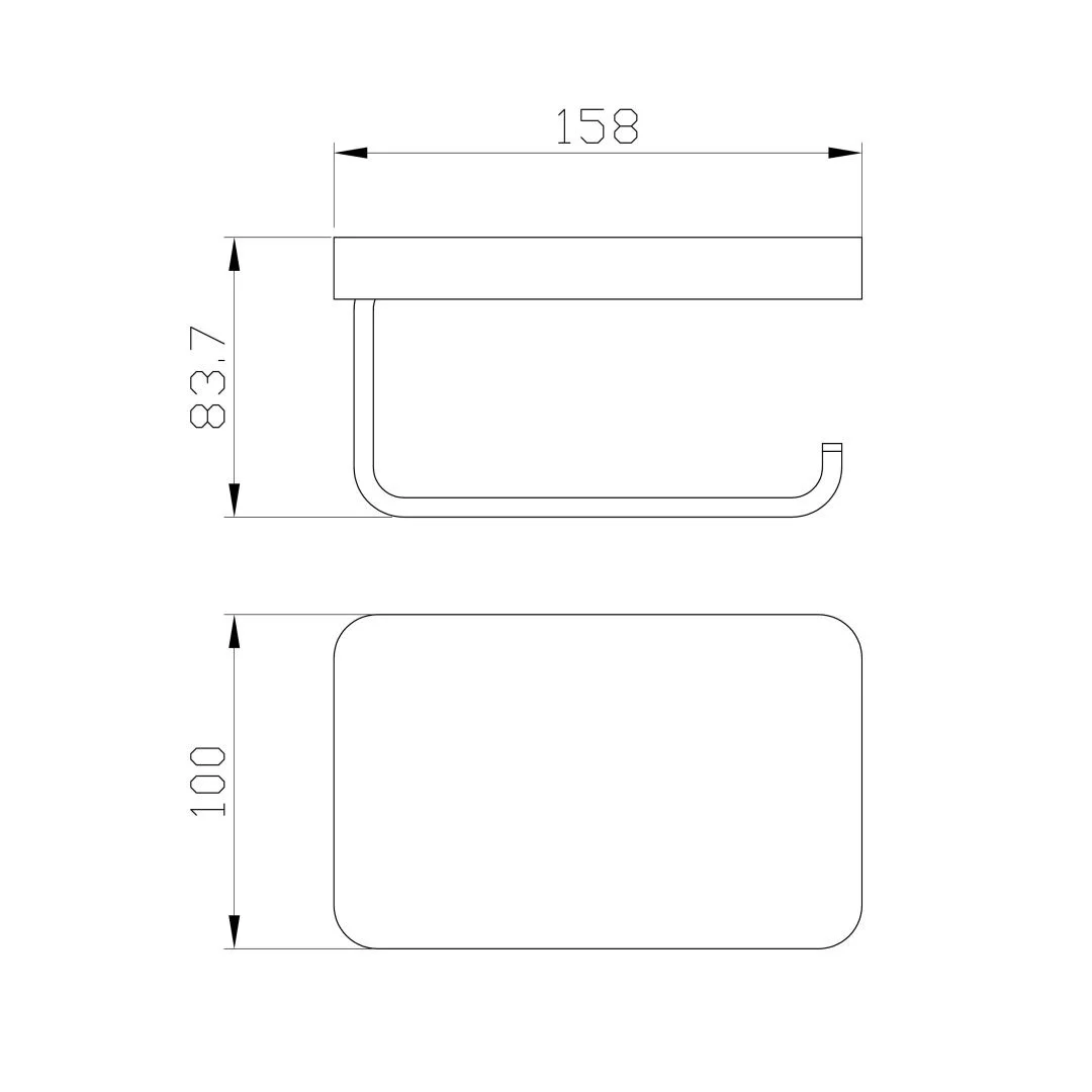 Приобрести держатель для туалетной бумаги с полкой wonzon & woghand flat, хром (ww-9736)