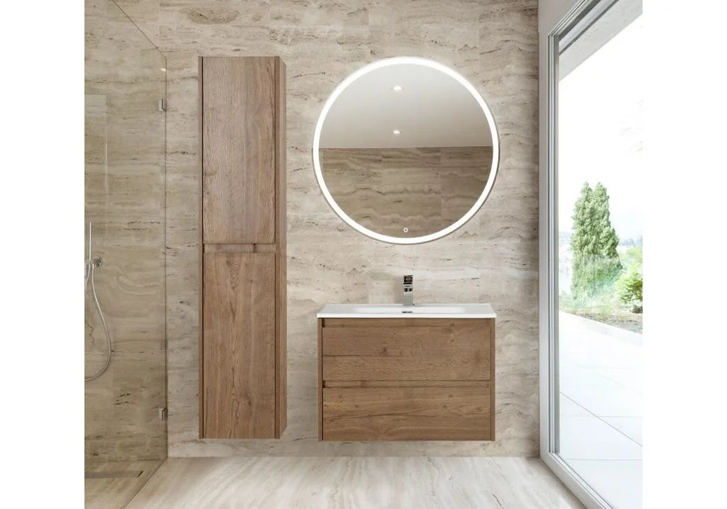 Приобрести тумба подвесная с раковиной belbagno kraft-900-2c-so-rt 90 см, rovere tabacco
